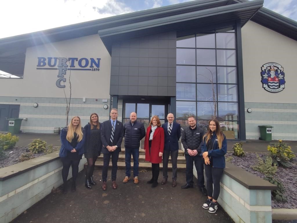 Kate Kniveton MP visits Burton Rugby Football Club as new